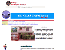 Tablet Screenshot of colegiolosangelessantiago.cl